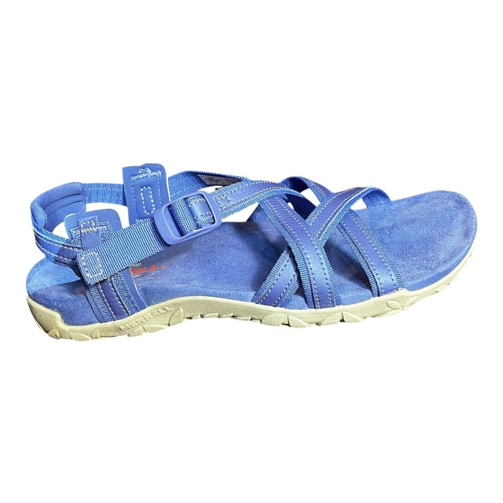 Merrell Terran Ari Lattice Multi Sport Sandal Baja Blue Women 7 Hiking trail
